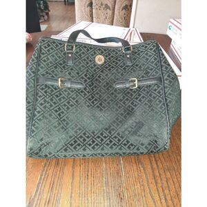Tommy Hilfiger Black Tote Handbag Purse Bag